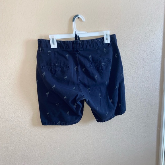 Men flamingo navy shorts slim tight fit Michael Brandon front string y2k bottoms - Picture 8 of 9